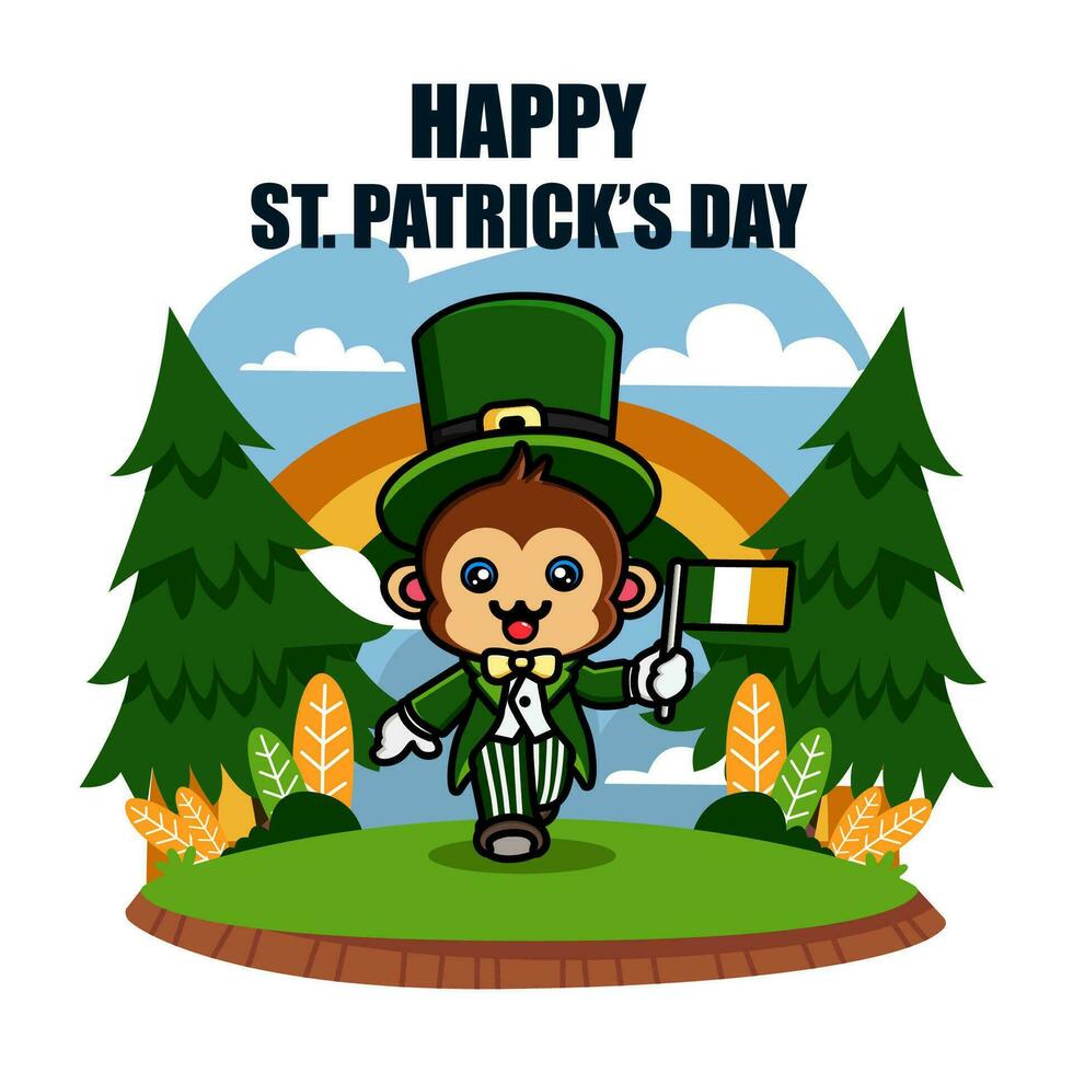 st Patrick Tag Illustration vektor