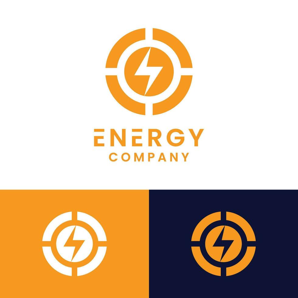 Leistung Generation Logo verlängerbar Energie vektor