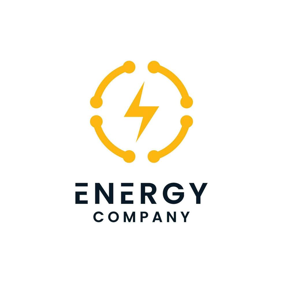 Energie Logo Design. Energie Unternehmen vektor