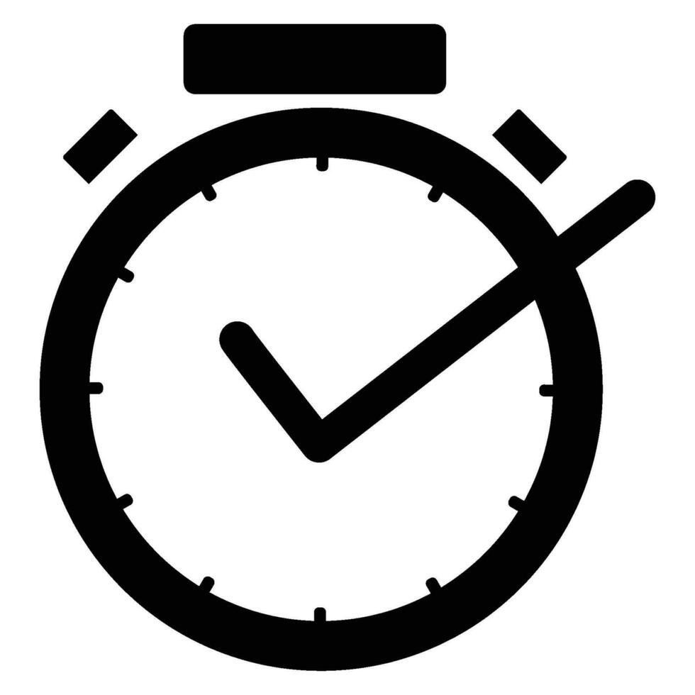 Timer Stoppuhr Symbol vektor