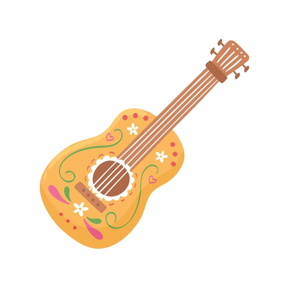 mexikansk gitarr traditionell vektor