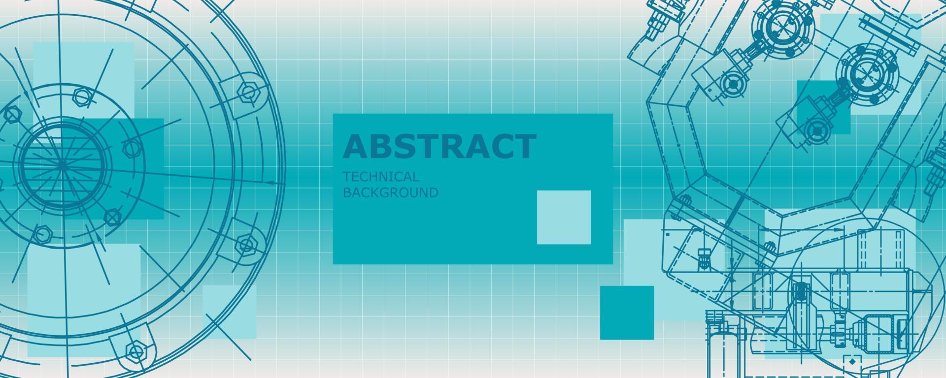 abstrakt bakgrund koncept maskinteknik ritning. teknik tapeter vektor