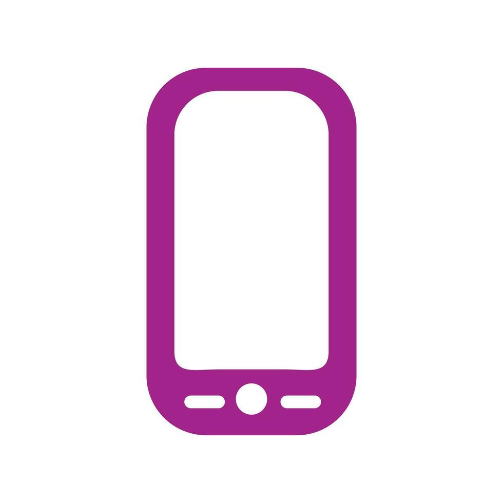 Vektor Illustration von Handy, Mobiltelefon auf Weiß Hintergrund