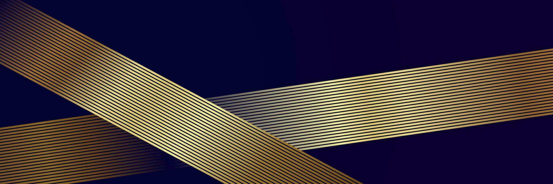 abstrakt mörk elegant lyx bakgrund med guld rader vektor