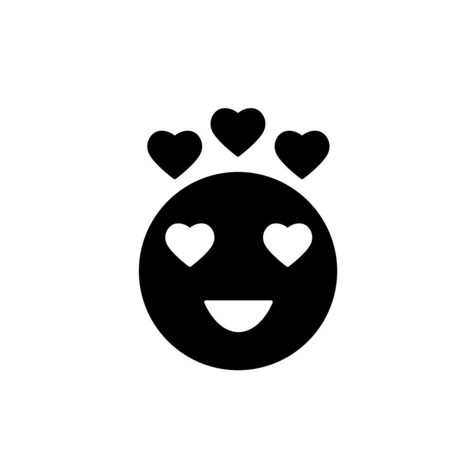 kärlek emoji begrepp linje ikon. enkel element illustration. kärlek emoji begrepp översikt symbol design. vektor