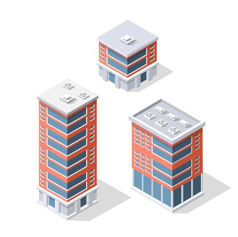 Isometrische 3D-Infrastruktur vektor