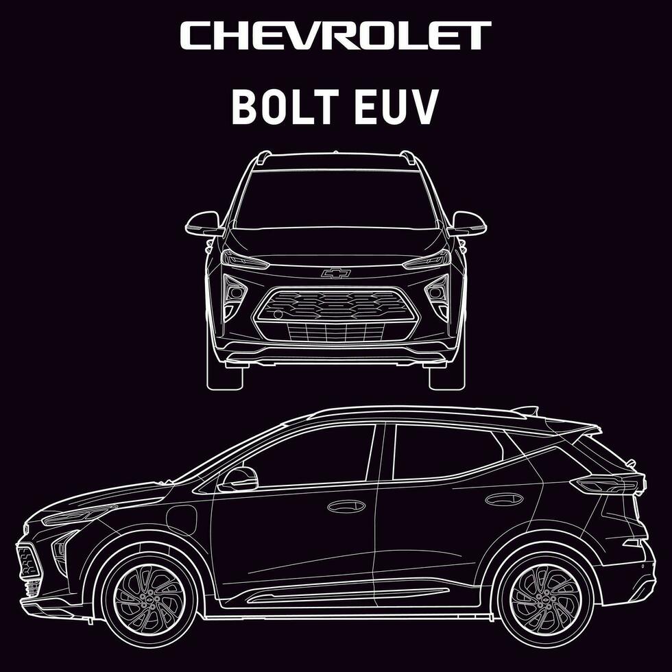 Chevrolet Bolzen euv Auto Entwurf vektor