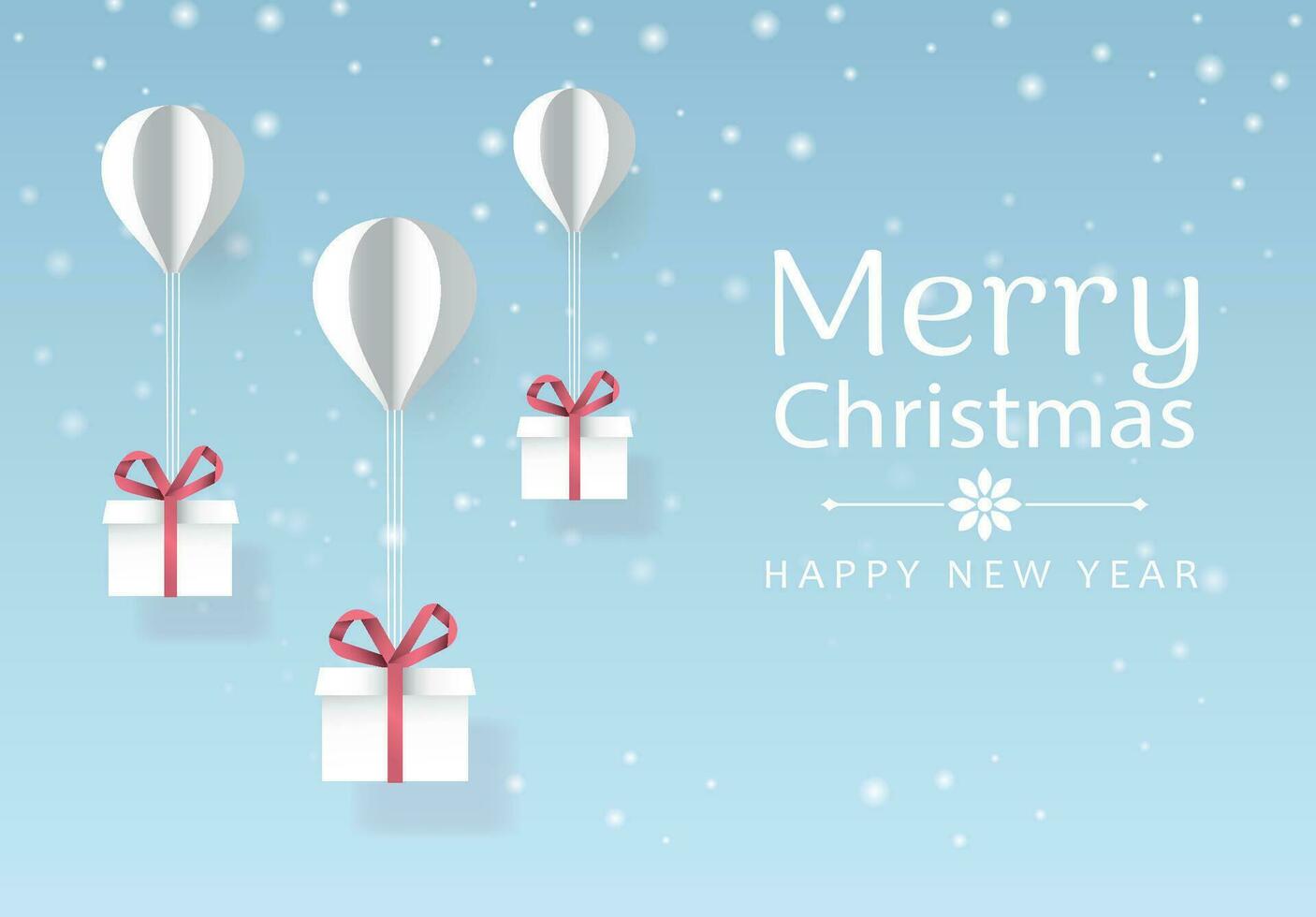glad jul och Lycklig ny år bakgrund för hälsning kort vektor text text vektor illustration.