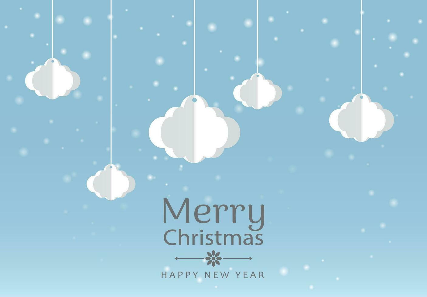 fröhlich Weihnachten und glücklich Neu Jahr Hintergrund zum Gruß Karten Vektor Text Beschriftung Vektor Illustration