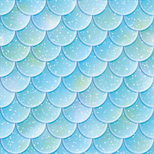 Glitter fisk skalor sömlösa mönster. Mermaid svansstruktur. Vektor illustration