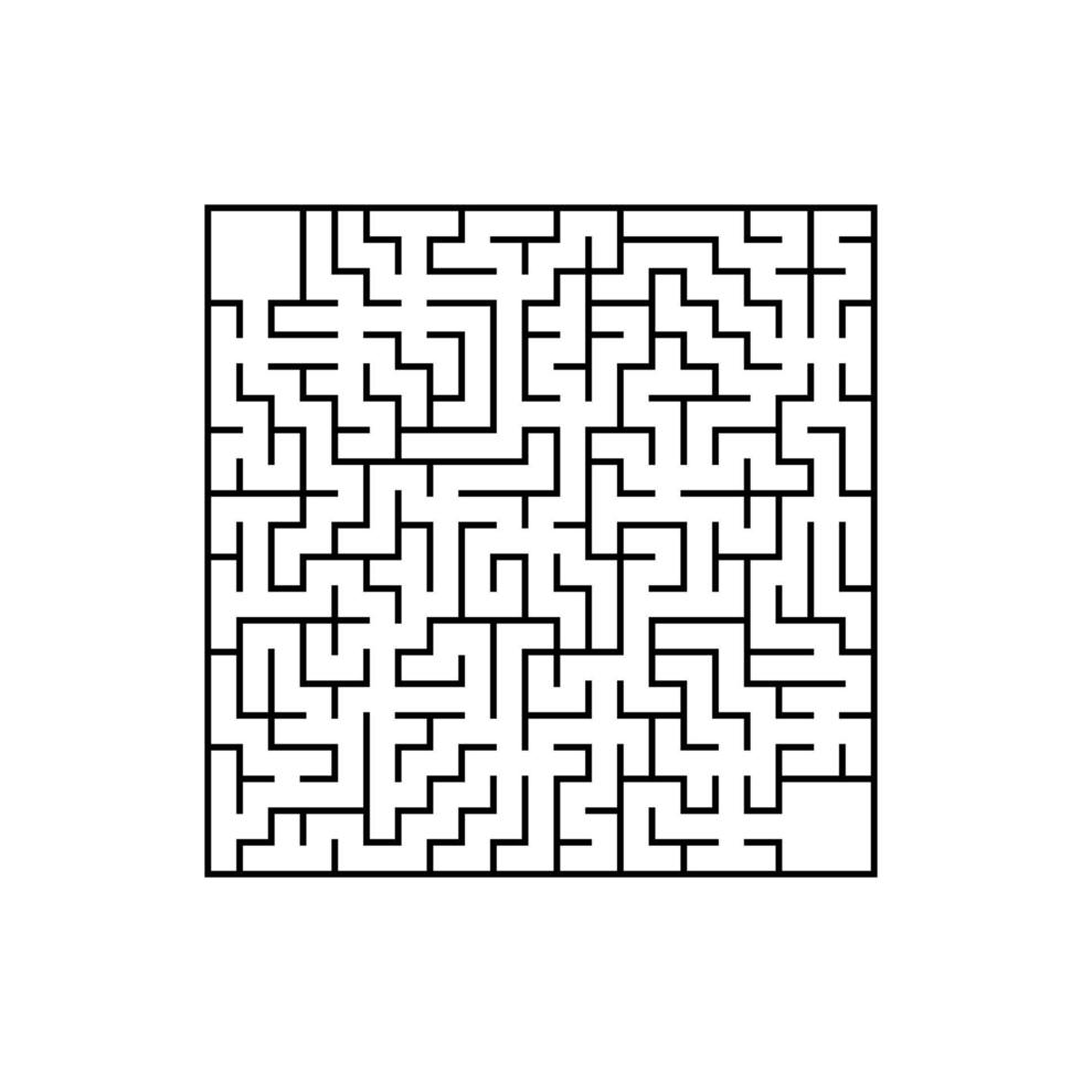 abstrakt labyrint. spel för barn. pussel för barn. labyrint gåta. vektor illustration.