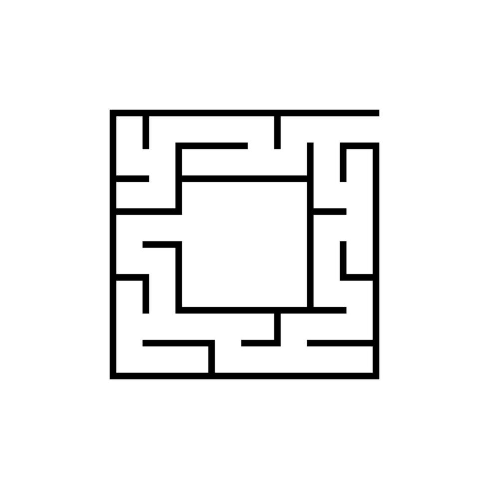 abstraktes Labyrinth. Spiel für Kinder. Puzzle für Kinder. Labyrinth Rätsel. Vektor-Illustration. vektor