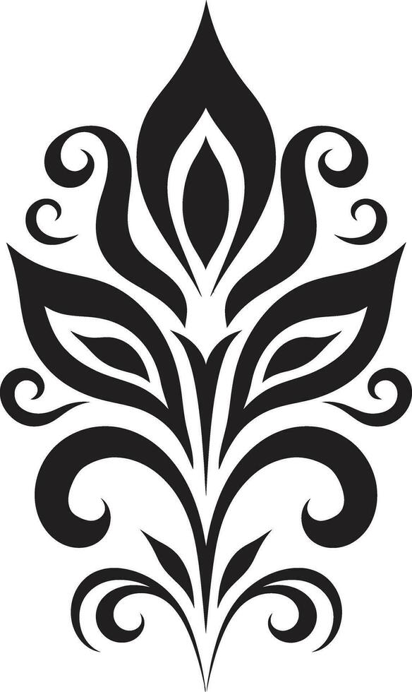 ethnisch Kunst Blumen- Vektor Logo Symbol Folklore blühen ethnisch Blumen- Symbol Design
