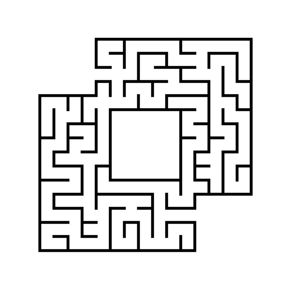 abstraktes Labyrinth. Spiel für Kinder. Puzzle für Kinder. Labyrinth Rätsel. Vektor-Illustration vektor