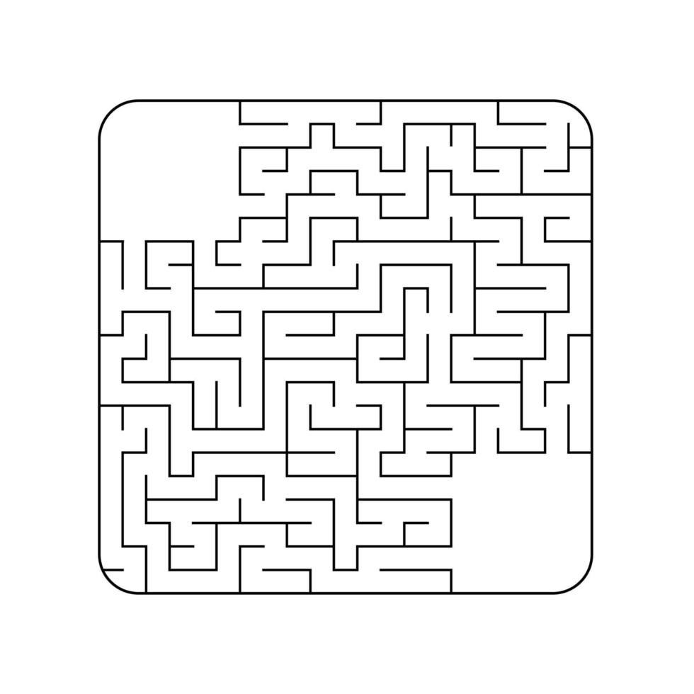 abstraktes Labyrinth. Spiel für Kinder. Puzzle für Kinder. Labyrinth Rätsel. Vektor-Illustration. vektor