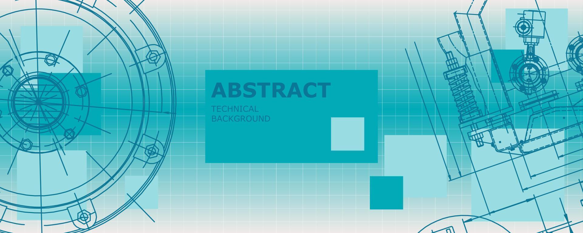 abstrakt bakgrund koncept maskinteknik ritning. teknik tapeter vektor