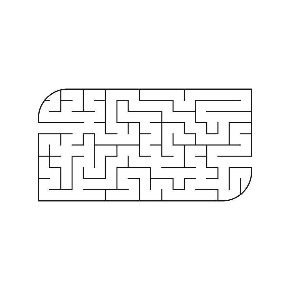 abstraktes Labyrinth. Spiel für Kinder. Puzzle für Kinder. Labyrinth Rätsel. Vektor-Illustration. vektor