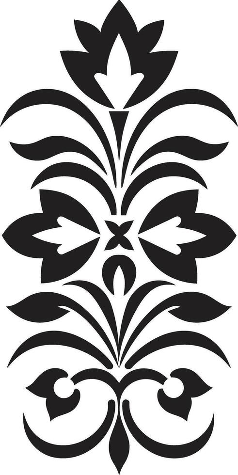 schick Ranke trimmt Linie Vektor Logo Design rätselhaft Blütenblatt Schriftrollen dekorativ Blumen- Emblem