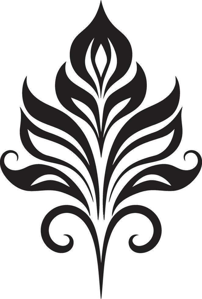 rotad elegans etnisk blommig vektor symbol hantverkare frodas etnisk blommig emblem logotyp