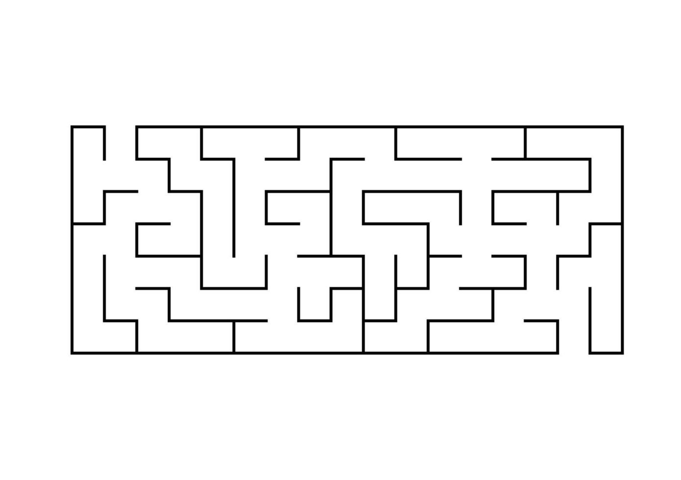 abstraktes Labyrinth. Spiel für Kinder. Puzzle für Kinder. Labyrinth Rätsel. Vektor-Illustration vektor