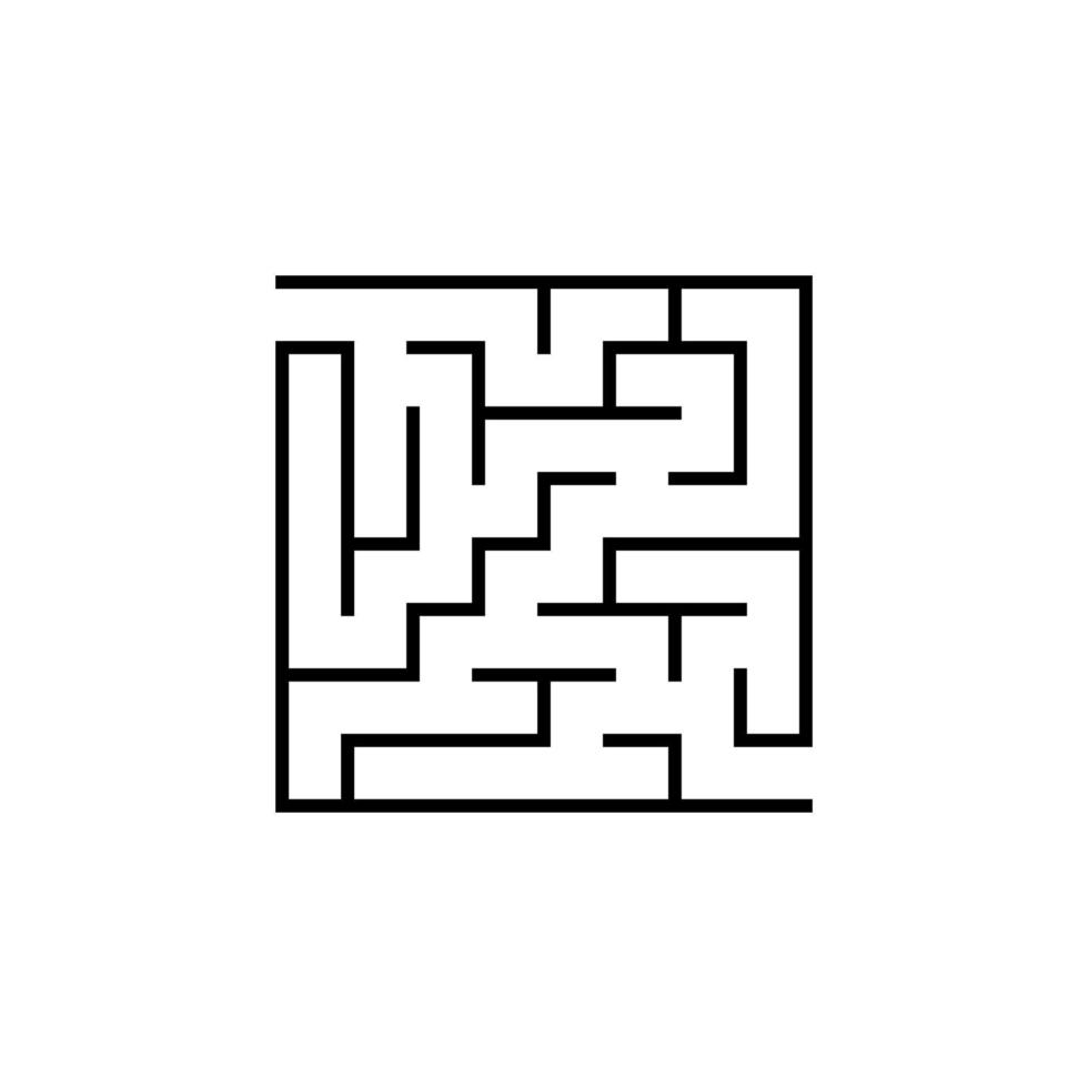 abstraktes Labyrinth. Spiel für Kinder. Puzzle für Kinder. Labyrinth Rätsel. Vektor-Illustration. vektor