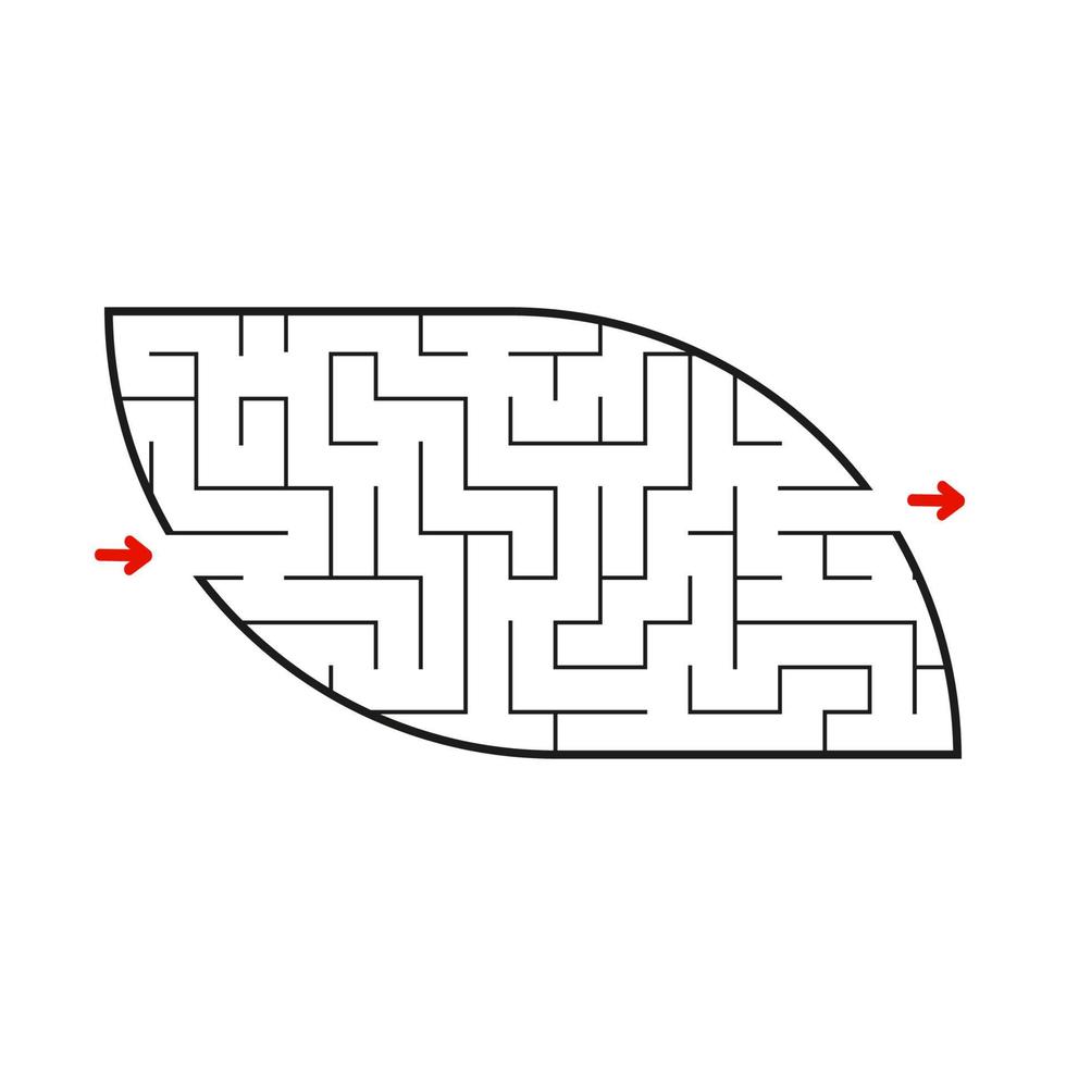 abstraktes Labyrinth. Spiel für Kinder. Puzzle für Kinder. Labyrinth Rätsel. Vektor-Illustration. vektor