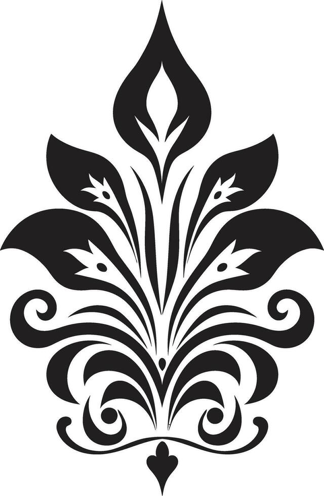 stam- prydnader etnisk blommig emblem etnisk elegans dekorativ blommig logotyp ikon vektor