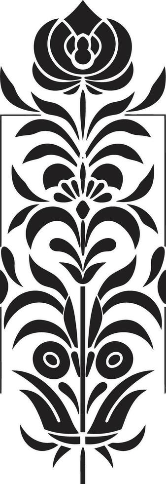 Blume Tessellationen geometrisch Fliese Symbol strukturiert Blütenblatt Vereinbarungen schwarz Vektor