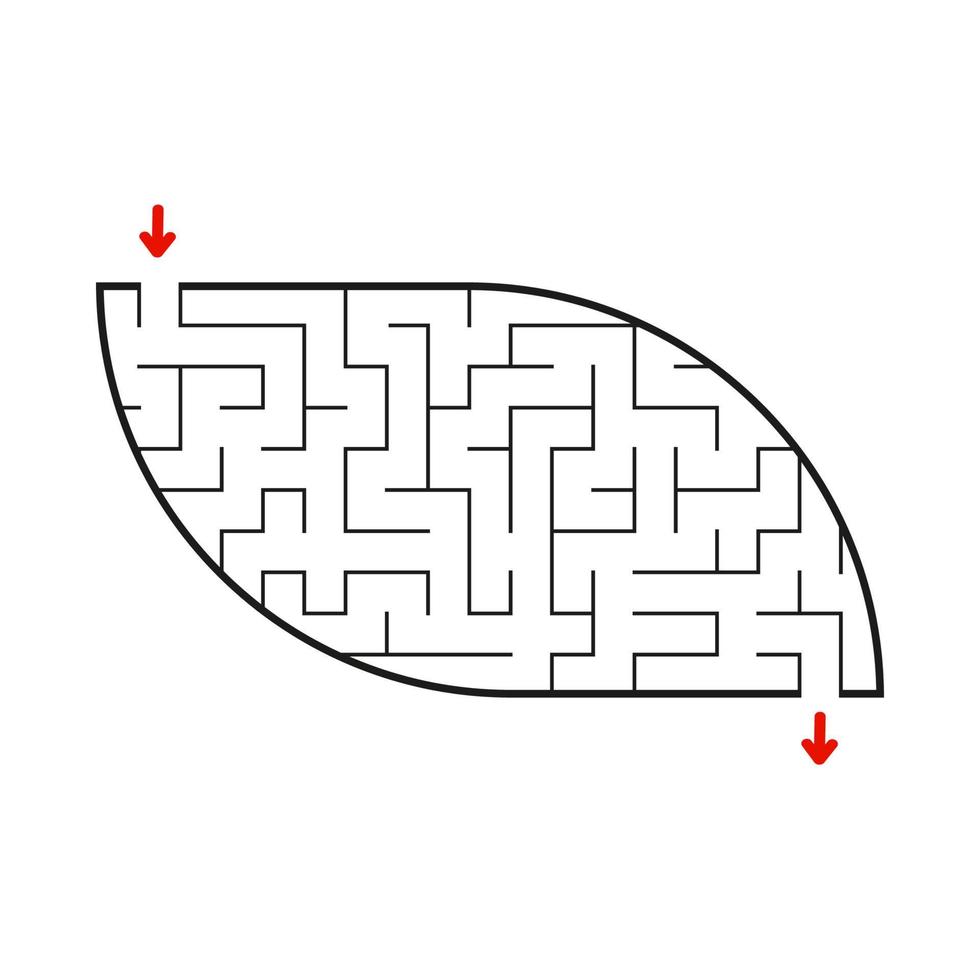 abstraktes Labyrinth. Spiel für Kinder. Puzzle für Kinder. Labyrinth Rätsel. Vektor-Illustration. vektor