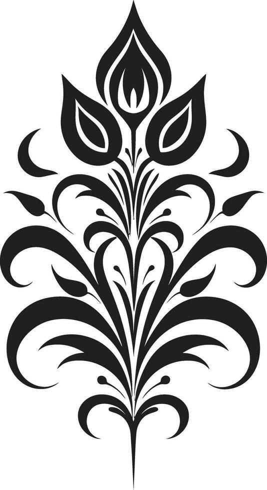 traditionell Kunst dekorativ Blumen- Vektor Design ethnisch Eleganz Blumen- Emblem Logo Symbol
