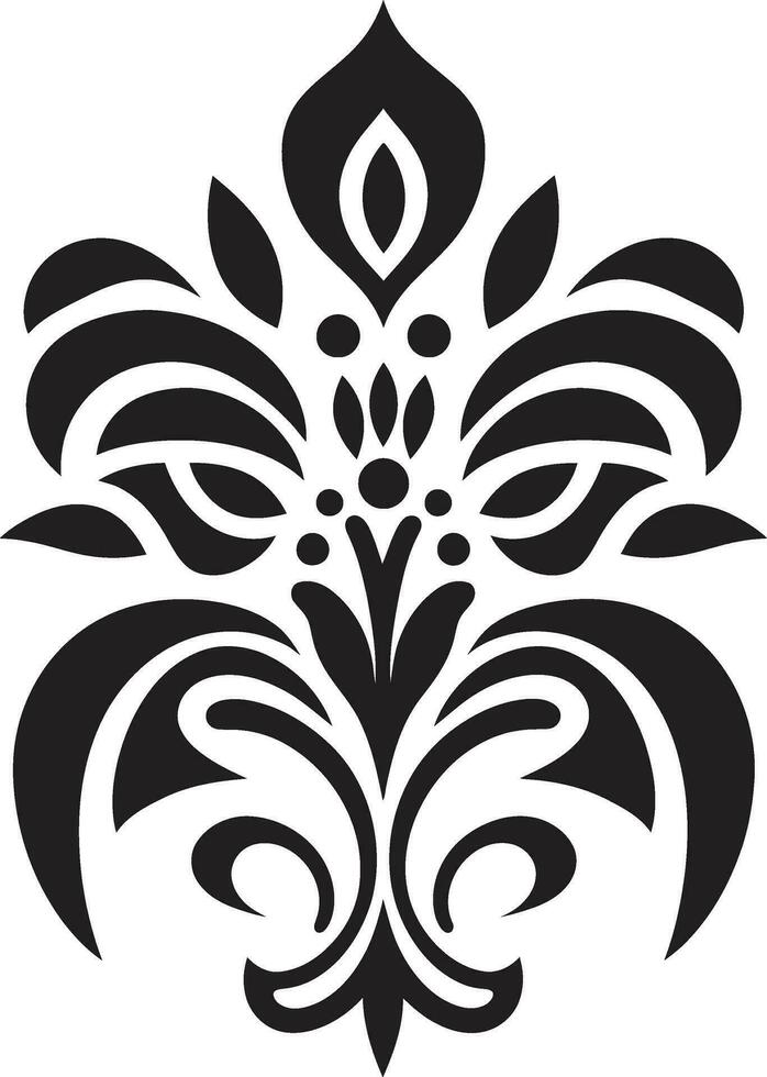 förfäder mönster dekorativ etnisk blommig ikon etnisk hantverk blommig vektor emblem design