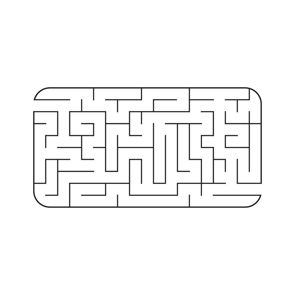 abstakt labyrint. spel för barn. pussel för barn. labyrint. vektor illustration