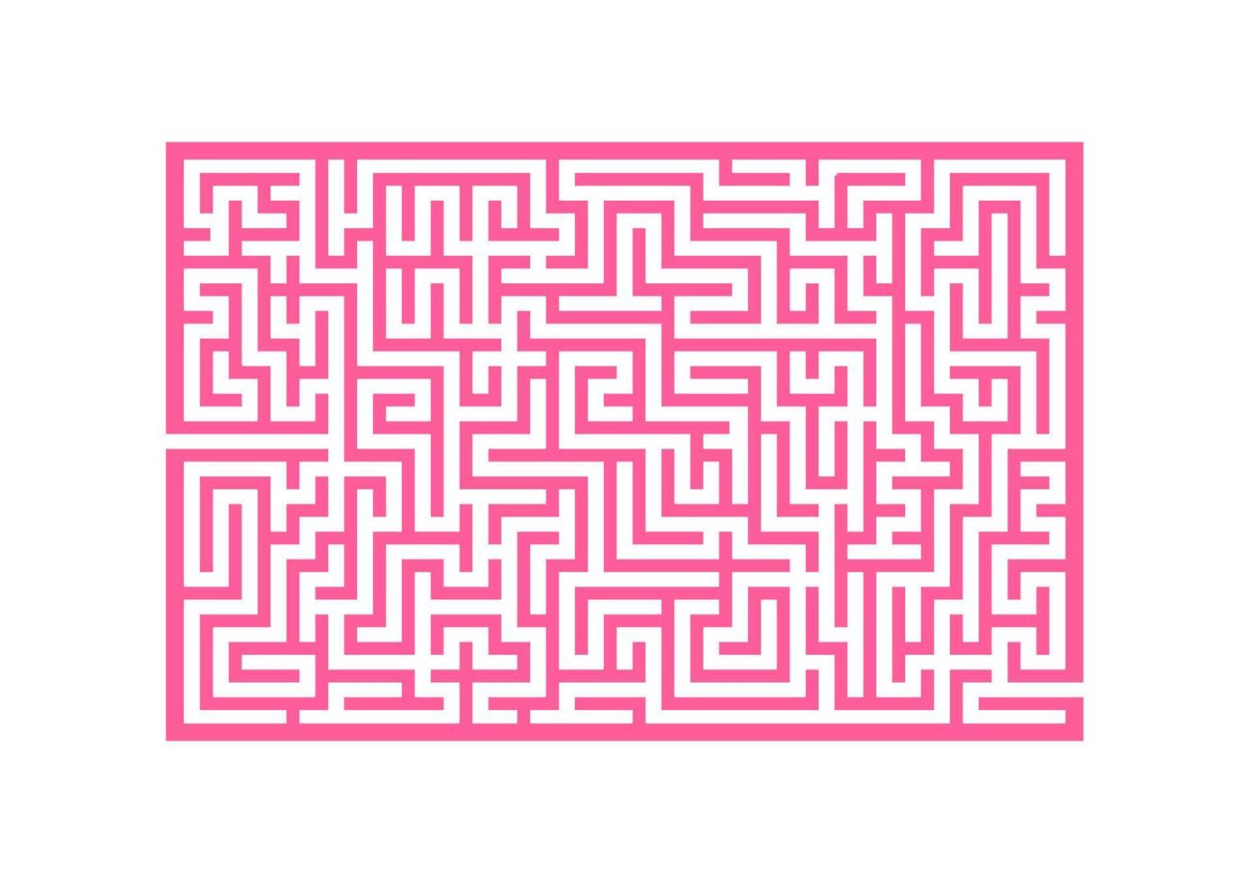 abstraktes Labyrinth. Spiel für Kinder. Puzzle für Kinder. Labyrinth Rätsel. Farbe-Vektor-Illustration. vektor