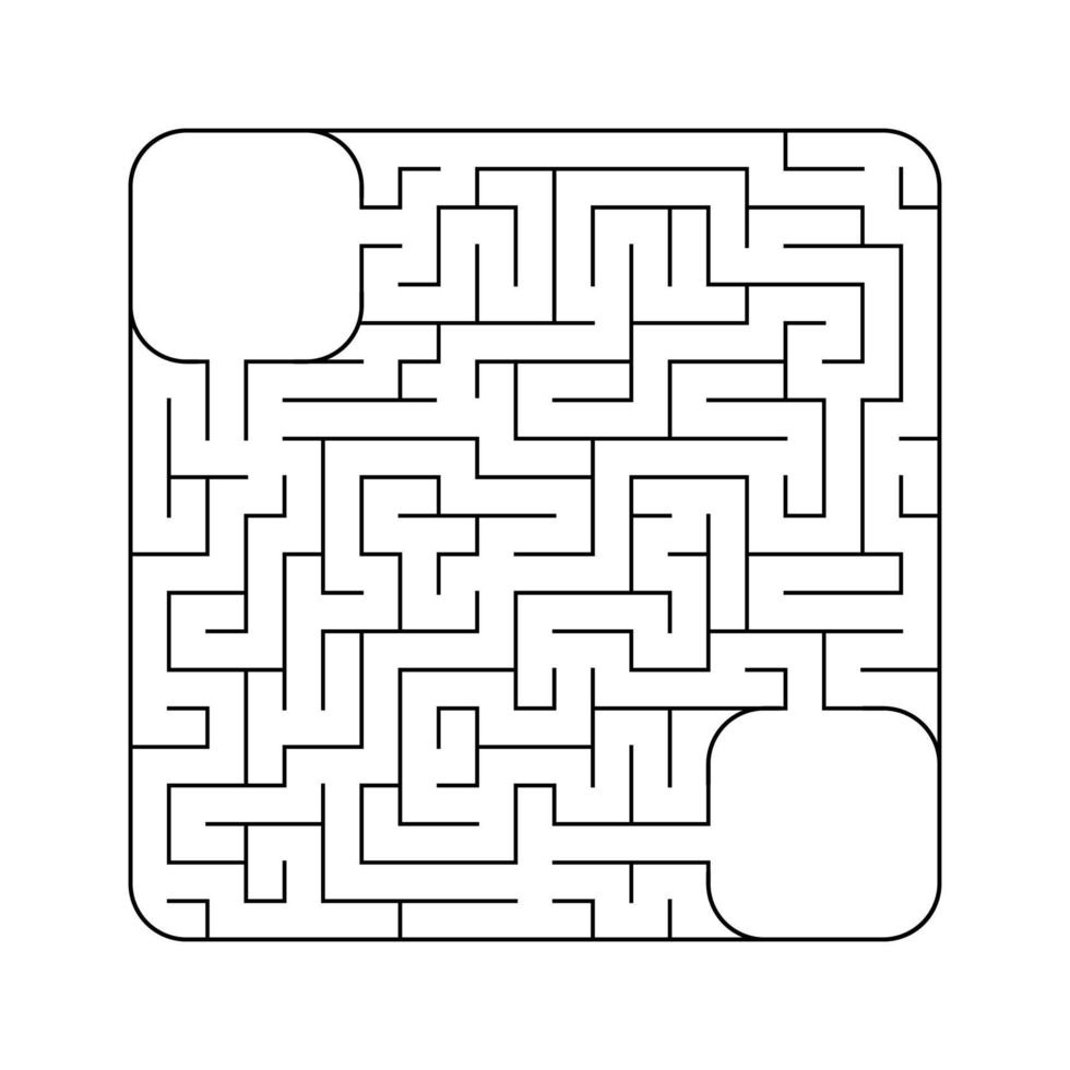 abstraktes Labyrinth. Spiel für Kinder. Puzzle für Kinder. Labyrinth Rätsel. Vektor-Illustration vektor