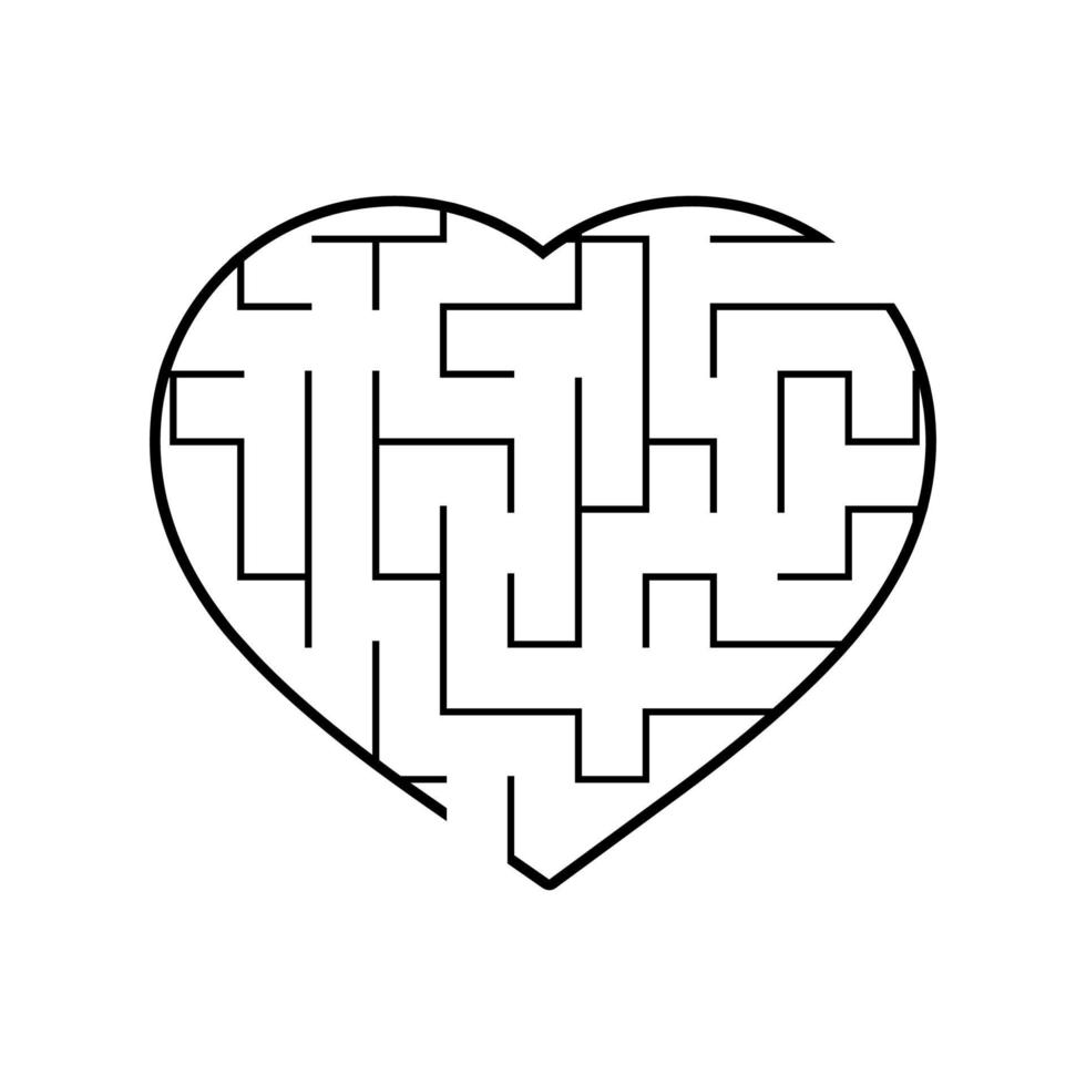 abstraktes Labyrinth. Spiel für Kinder. Puzzle für Kinder. Labyrinth Rätsel. Vektor-Illustration vektor