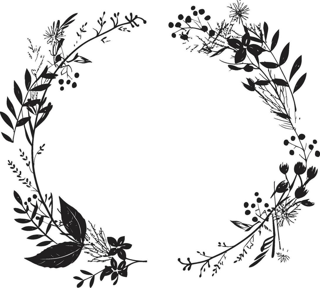 einfach noir Blütenblatt Silhouetten Hand gezeichnet Symbol wunderlich Vektor Blumen schwarz ikonisch Logo