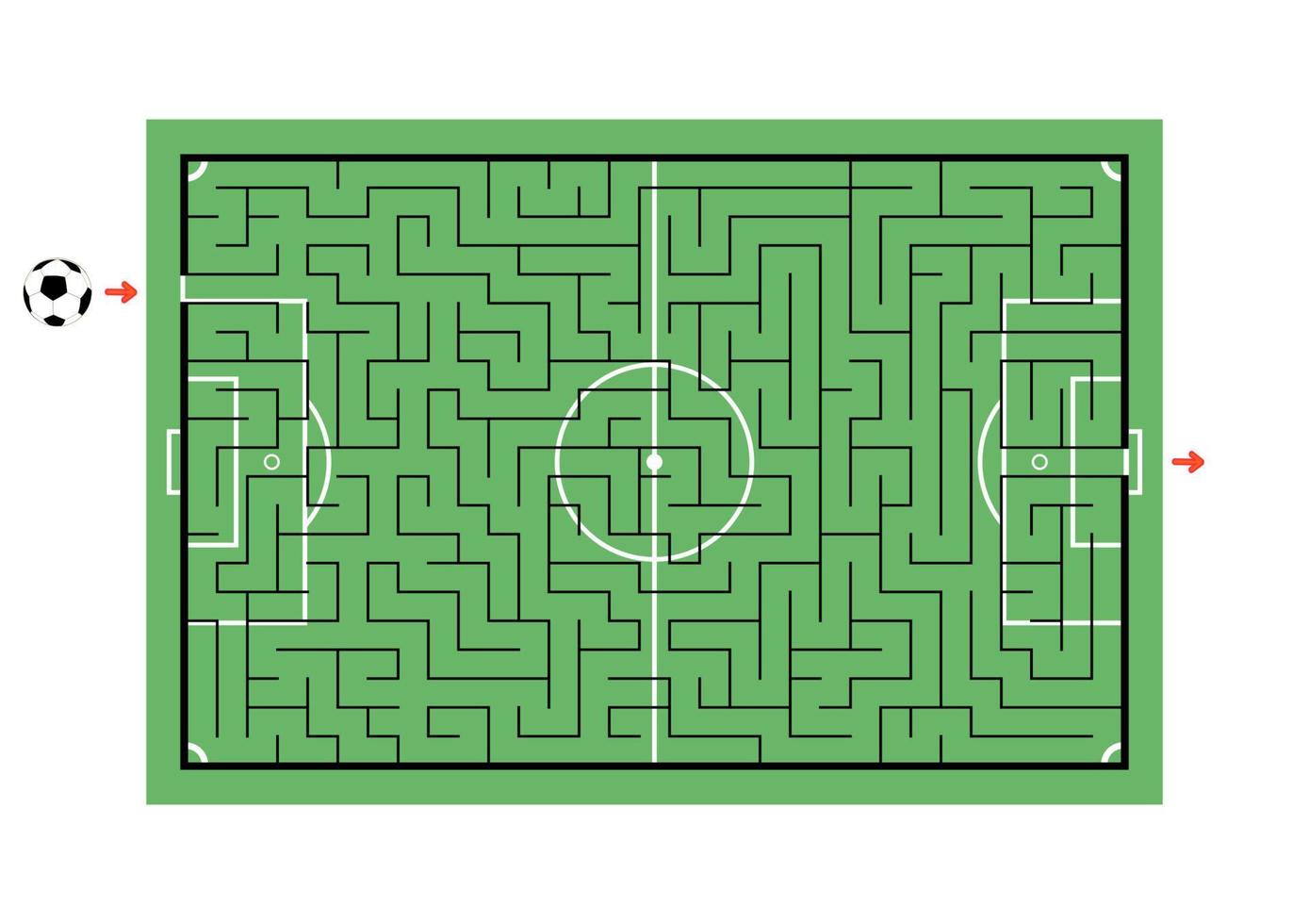 abstraktes Labyrinth. Spiel für Kinder. Puzzle für Kinder. Labyrinth Rätsel. Farbe-Vektor-Illustration. vektor