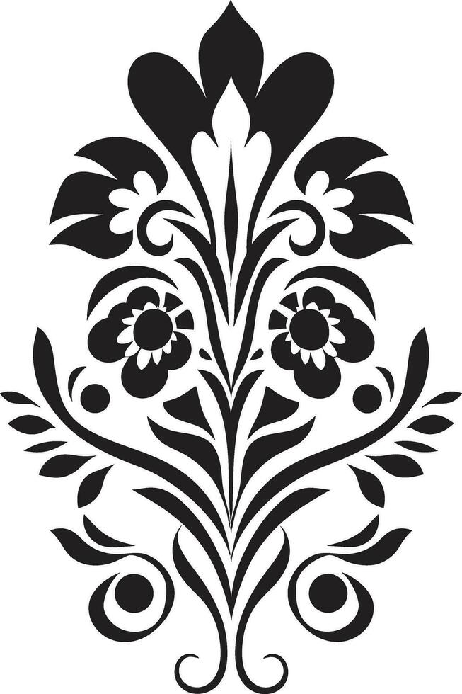 folkloric blomma etnisk blommig ikon design inföding väsen etnisk blommig logotyp ikon vektor