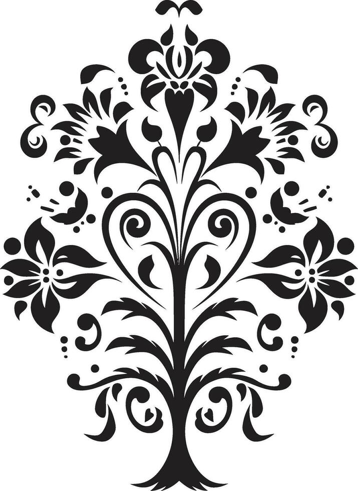 ceremoniell kronblad dekorativ etnisk blommig element etnisk artisteri blommig vektor logotyp ikon