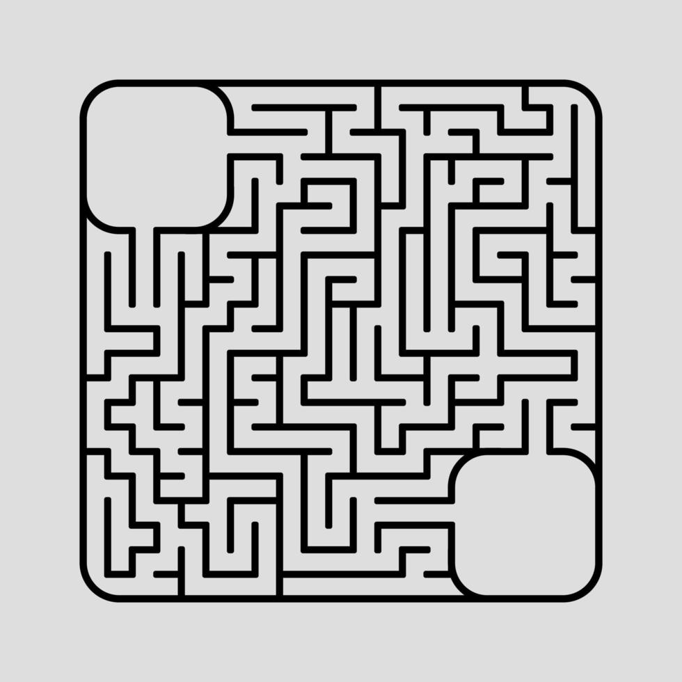 abstakt labyrint. spel för barn. pussel för barn. labyrint. vektor illustration