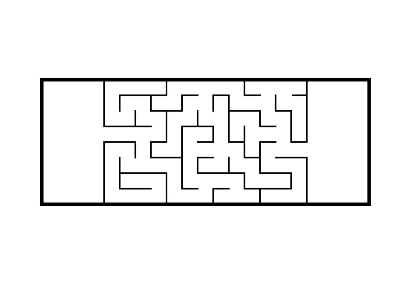 abstraktes Labyrinth. Spiel für Kinder. Puzzle für Kinder. Labyrinth Rätsel. Vektor-Illustration. vektor