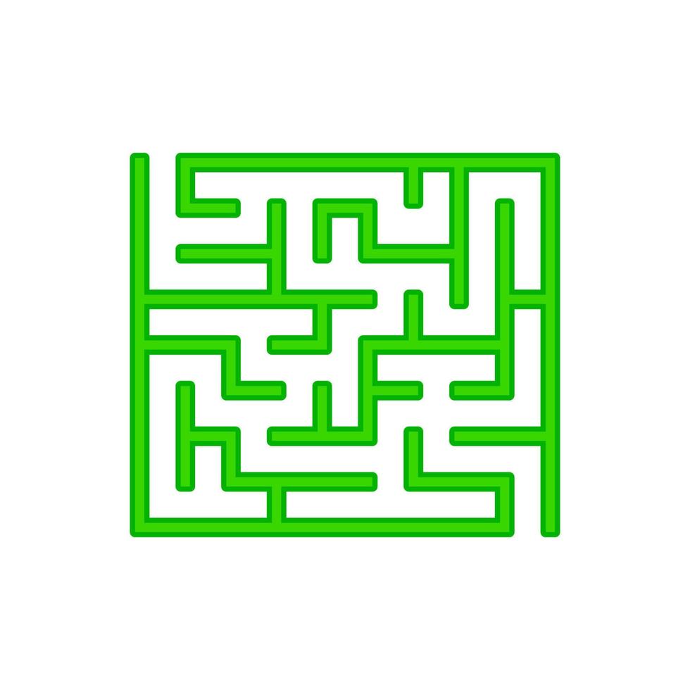 abstraktes Labyrinth. Spiel für Kinder. Puzzle für Kinder. Labyrinth Rätsel. Farbe-Vektor-Illustration. vektor