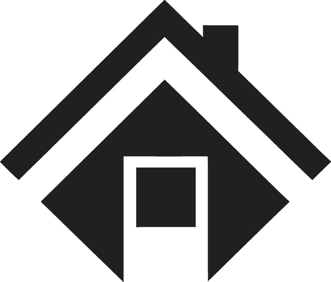 zeitgenössisch Wohnung Symbol minimal Haus Vektor Emblem ordentlich Residenz Symbol Haus Design Vektor Logo