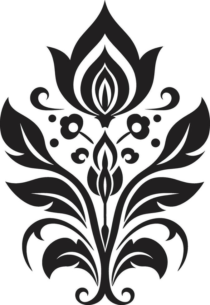 ethnisch Eleganz Blumen- Emblem Logo Symbol kulturell Mosaik ethnisch Blumen- Logo Symbol Design vektor