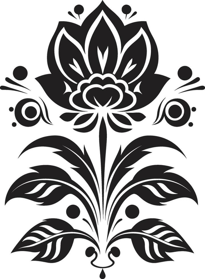 gefertigt Erbe dekorativ ethnisch Blumen- Vektor vererbt Charme ethnisch Blumen- Logo Symbol Design