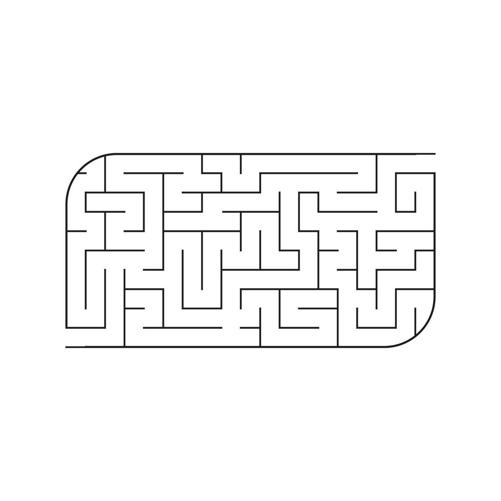 abstraktes Labyrinth. Spiel für Kinder. Puzzle für Kinder. Labyrinth Rätsel. Vektor-Illustration. vektor