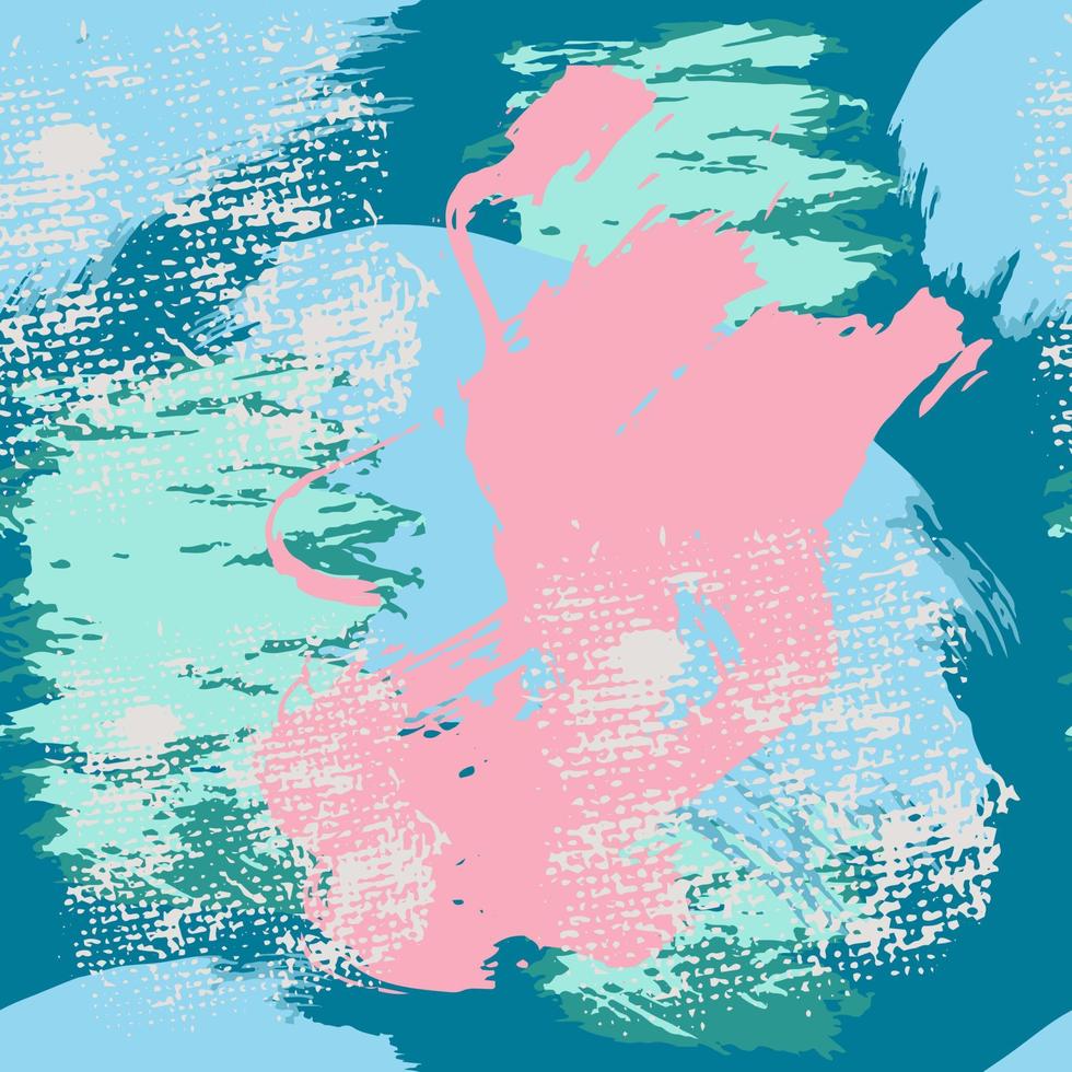 abstraktes künstlerisches nahtloses Muster mit trendigen handgezeichneten Texturen vektor
