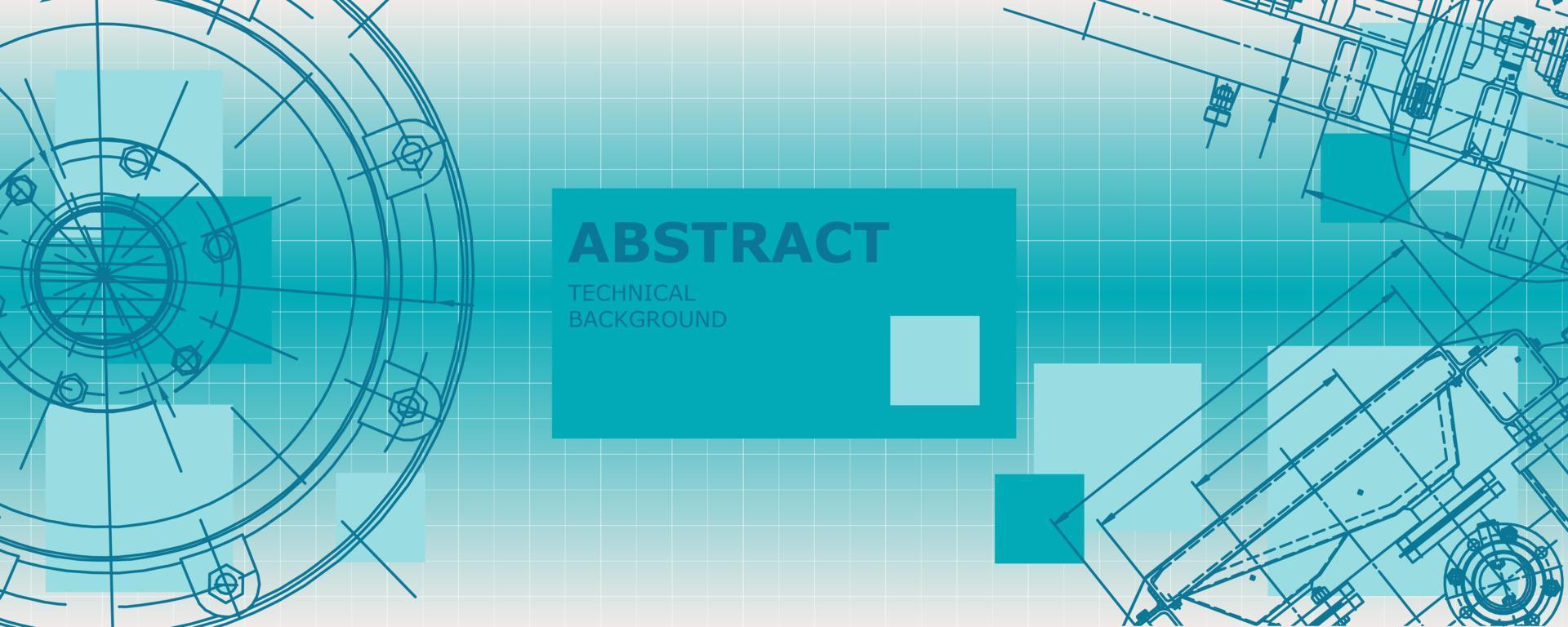 abstrakt bakgrund koncept maskinteknik ritning. teknik tapeter vektor