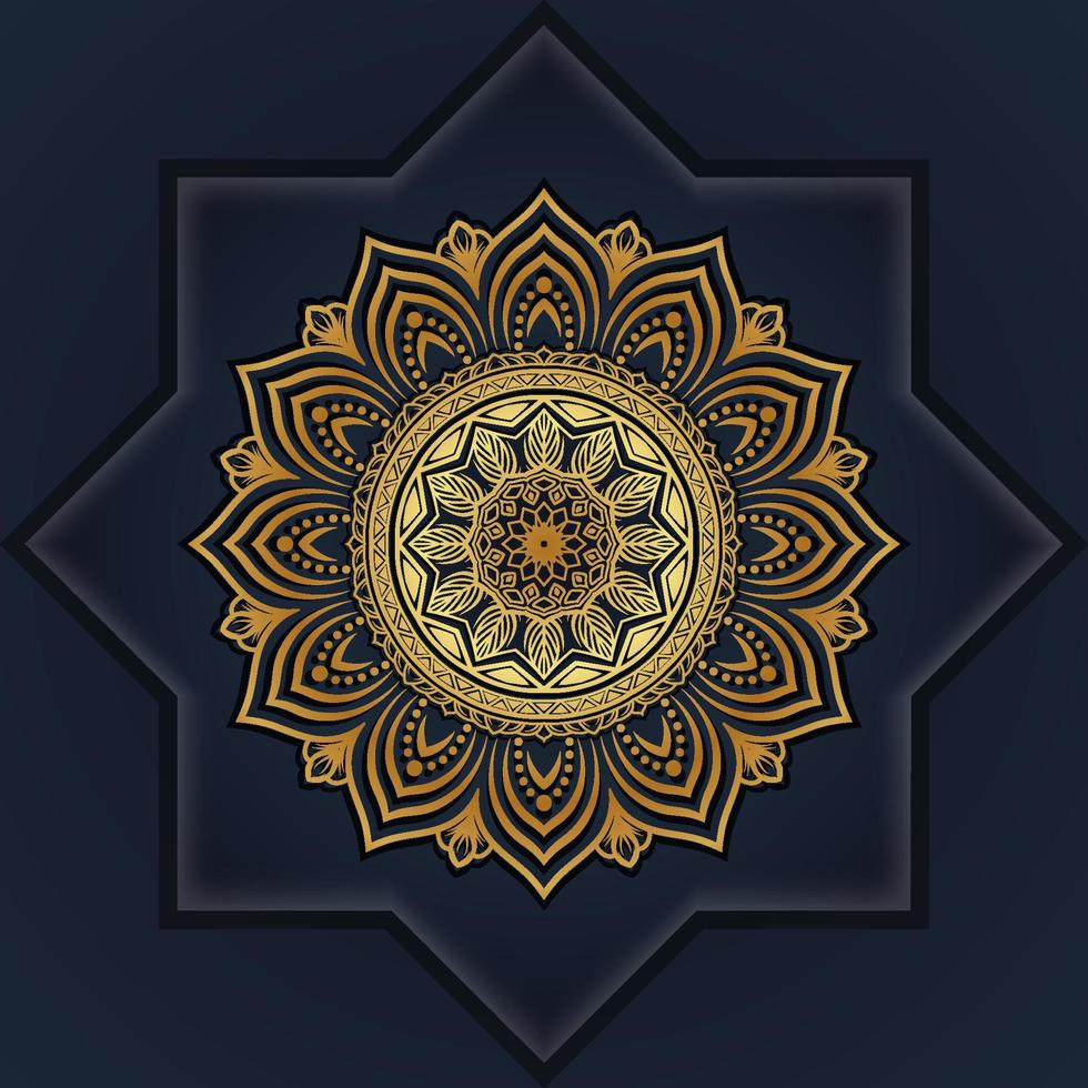 Ornament Luxus Mandala Hintergrund vektor