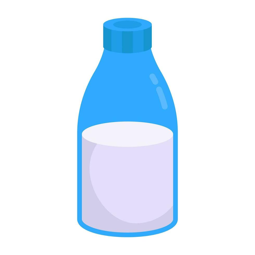 ein Icon-Design der Milchflasche vektor